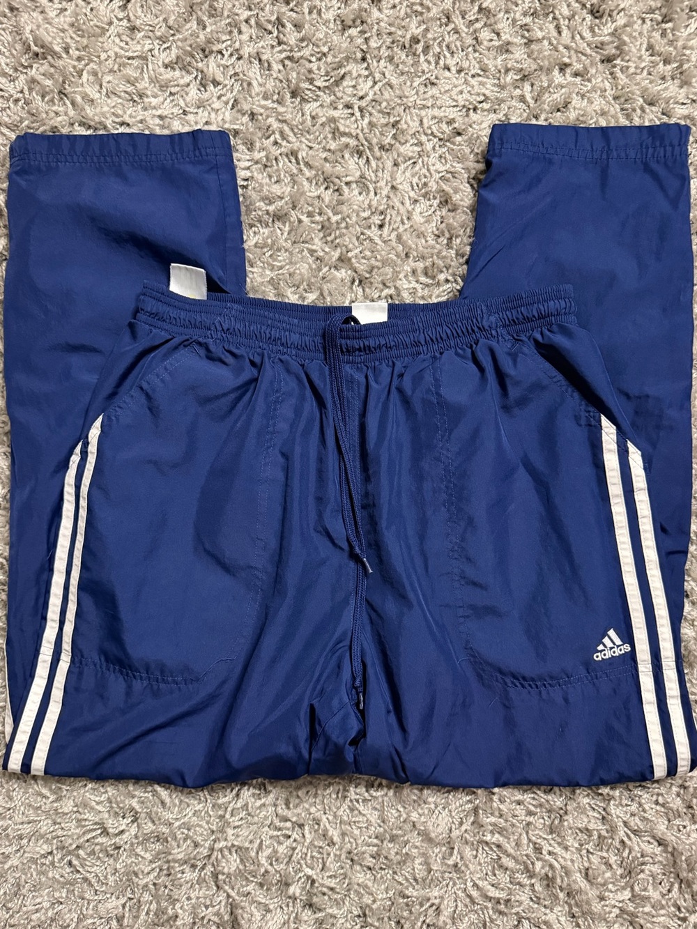 Adidas Blue Striped Sweatpants